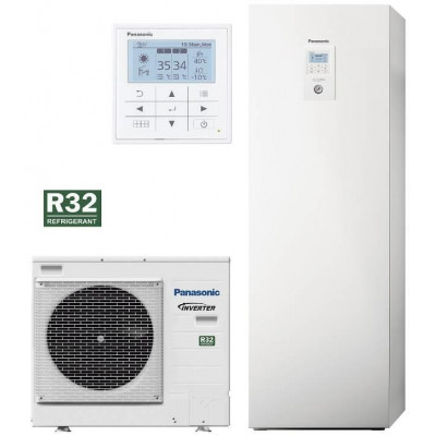 Panasonic Aquarea LT Wärmepumpe Split mit Kompakt-Kombi-Hydromodul, 9 kW, 230...